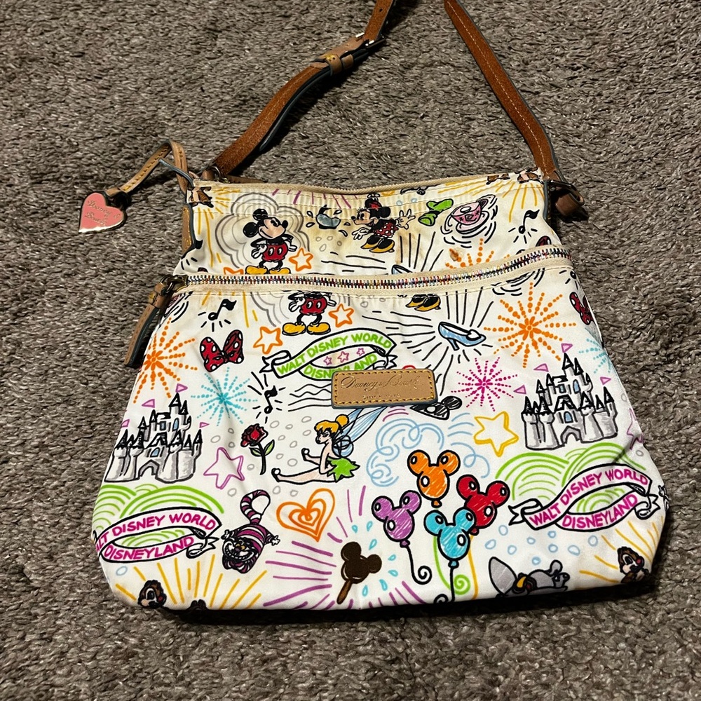 Disney Dooney & Bourke Mickey Park Sketch Collection Crossbody Purse